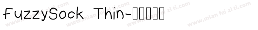 FuzzySock Thin字体转换